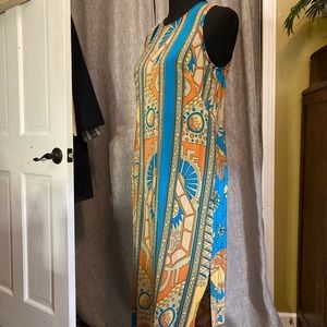 100% silk maxi sheath